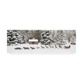 Trademark Fine Art Monte Nagler 'Sleigh In The Snow Farmington Hills Michigan' Canvas Art, 8x24 ALI44725-C824GG